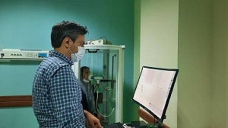 نصب و راه اندازی دستگاه تست تنفس در بیمارستان امام رضا (ع)