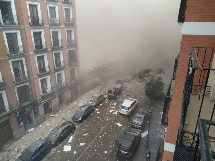 انفجار مهیب در مادرید اسپانیا+ ویدئو