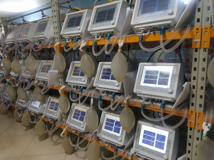 افتتاح خط تولید دستگاه ونتیلاتور جدید در شرکت احیا درمان پیشرفته در مشهد