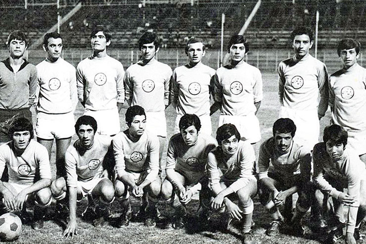 قاب خاطره | تیم فوتبال جوانان برق تهران در اوایل دهه ۵۰