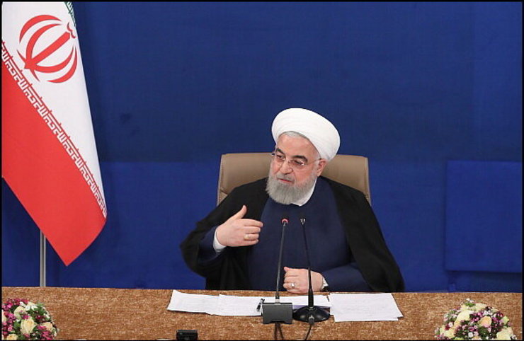 روحانی: آمریکا خجالت نکشد، تسلیم‌شدن در برابر قانون کار خوبی است