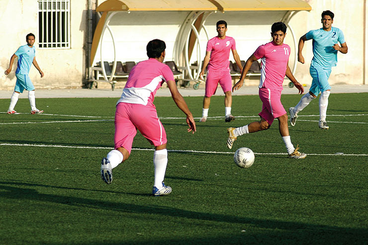 قاب خاطره | تمرین تیم فوتبال پیام مشهد در سال ۸۸