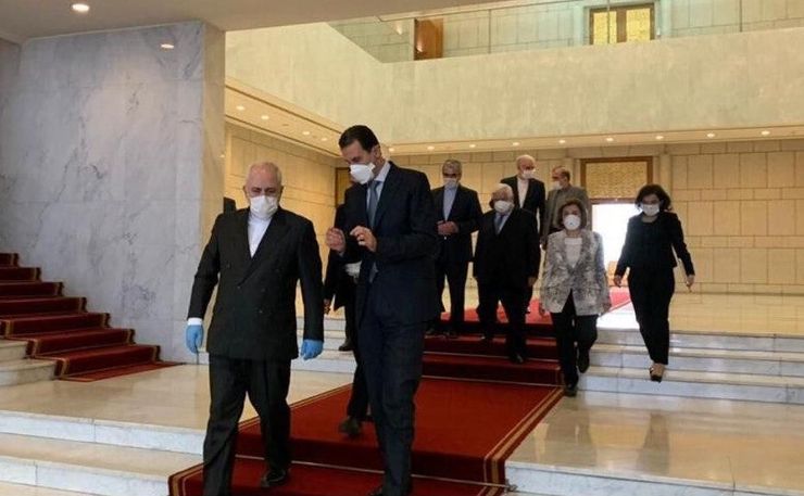 ظریف با بشار اسد و ولید معلم دیدار کرد