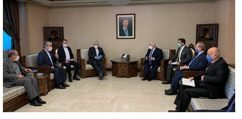 ظریف با بشار اسد و ولید معلم دیدار کرد