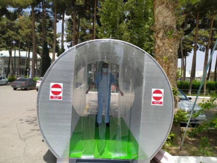 نصب آزمایشی ۵ تونل ضدعفونی فردی در شهر مشهد