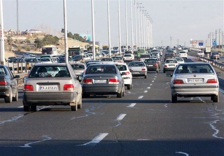 ترافیک سنگین در مسیر بهشت رضا (ع) مشهد