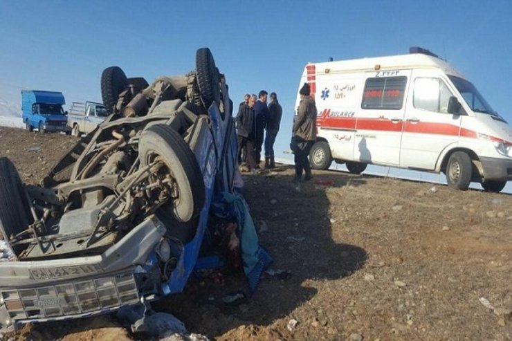 واژگونی یک خودرو حامل ۶۷ تبعه افغانی!