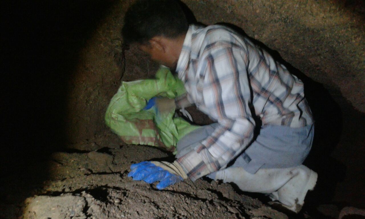 یک پناهگاه زیرزمینی در گناباد کشف شد
