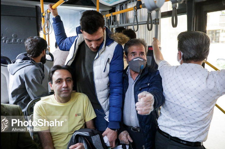 شهروندخبرنگار| زنگ خطر رعایت‌نکردن پروتکل‌های بهداشتی در اتوبوس