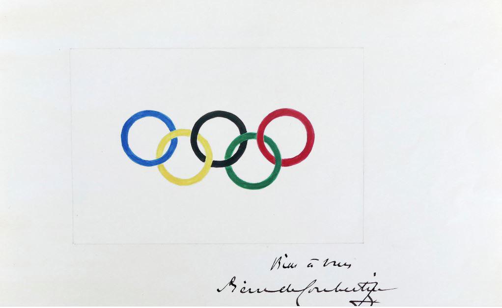 حراج نقاشی اصلی حلقه‌های المپیک+ عکس