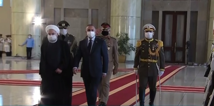 استقبال رسمی روحانی از نخست وزیر عراق + ویدئو