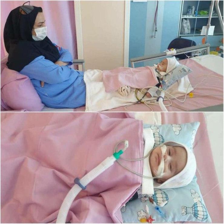 ‏مراقبت عاشقانه پرستار مشهدی از نوزاد دو ‌ماهه + عکس