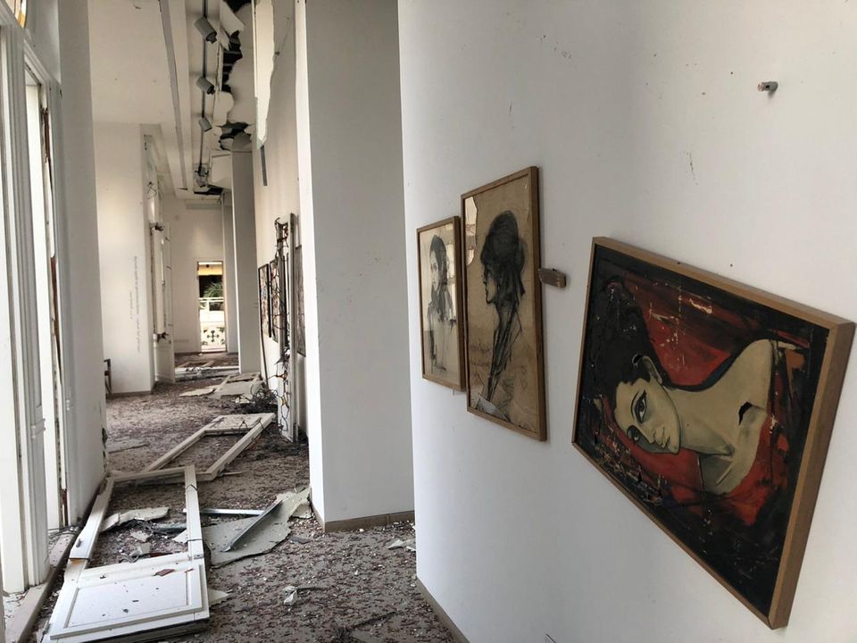 موزه‌ها و گالری‌های هنری بیروت هم در انفجارهای سهمگین این شهر تخریب شده‌اند
