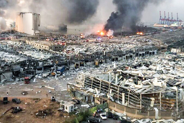 همه چیز درباره انفجار آخرالزمانی بندر بیروت لبنان | عروس آتش