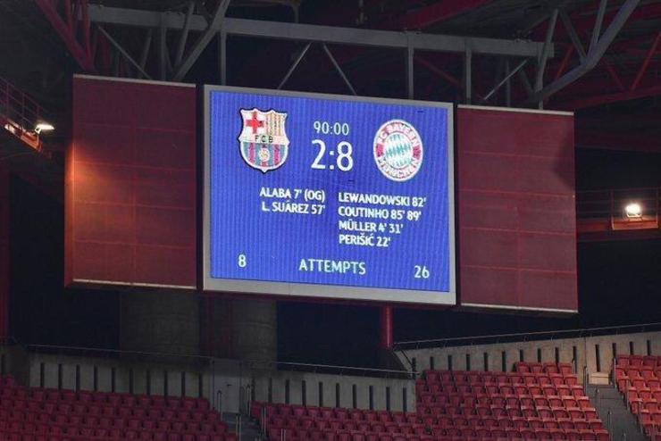 فیلم گل‌ های بازی بایرن مونیخ و بارسلونا در یک چهارم نهایی لیگ قهرمانان اروپا