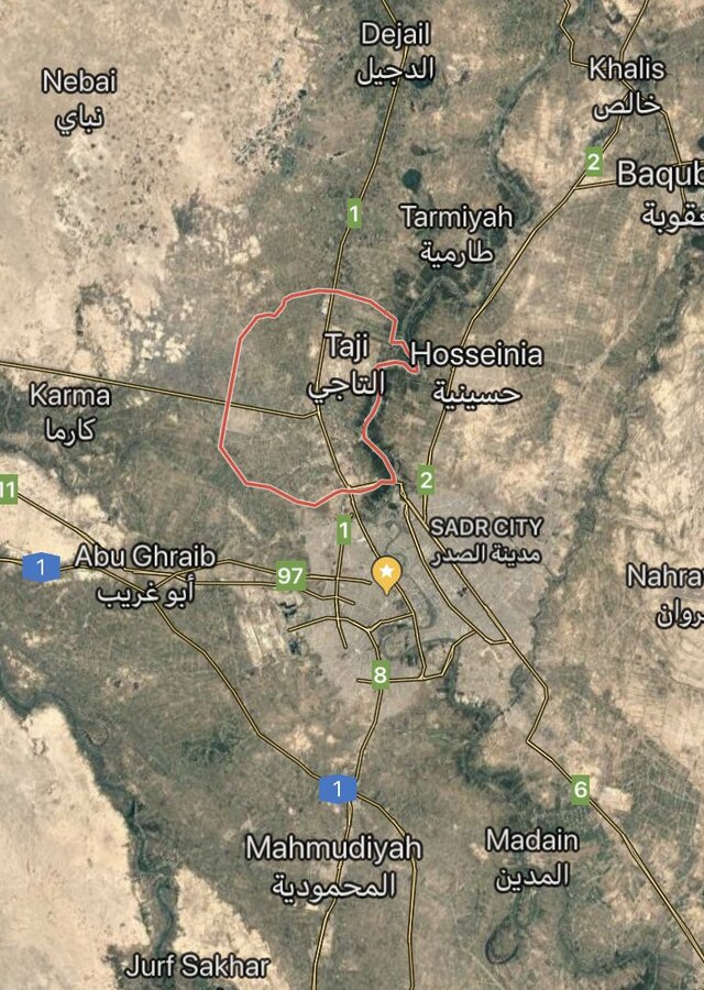 پایگاه آمریکایی التاجی در بغداد موشک باران شد