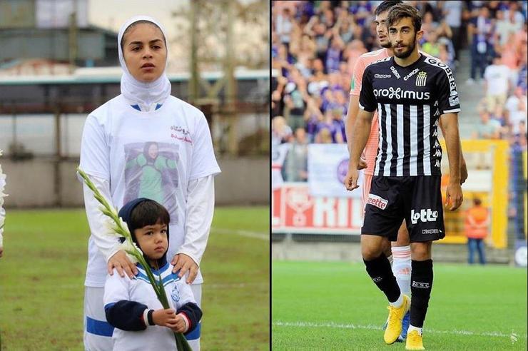 علی قلی زاده و یاسمن فرمانی اولین زن و شوهر ایرانی در فوتبال اروپا + عکس