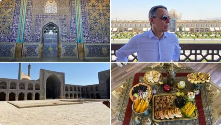 توئیت وزیر خارجه سوئیس در سفر به اصفهان
