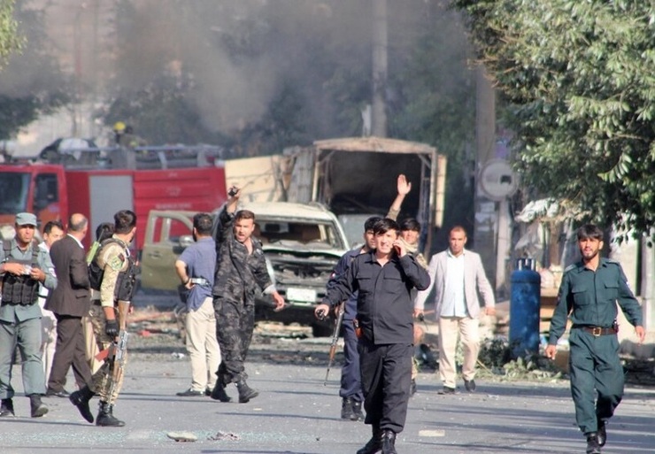 عکس‌هایی از انفجار امروز کابل