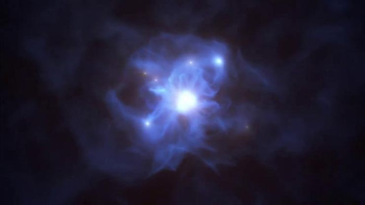 کشف ۶ کهکشان واقع در یک سیاه‌چاله غول‌پیکر!