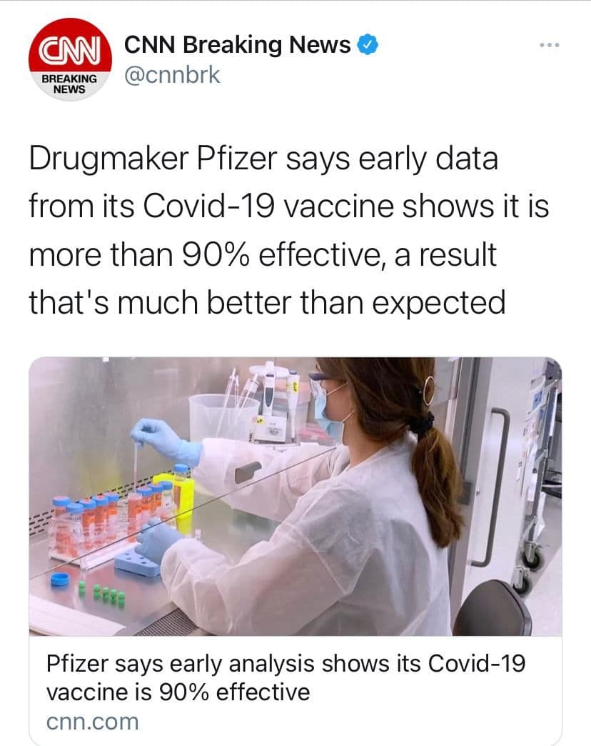 تولید واکسن کرونا شرکت فایزر با ٩٠ درصد نتیجه مثبت