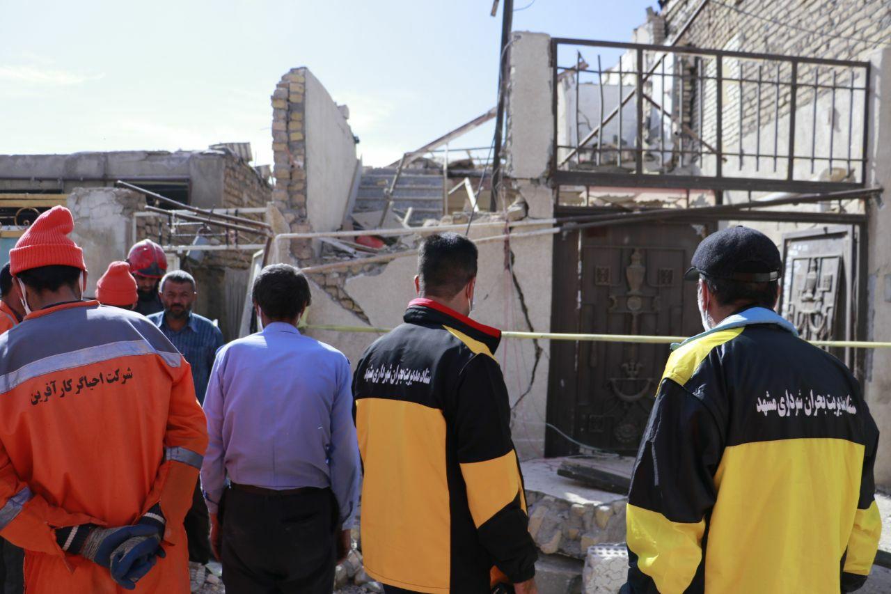 ریزش ساختمان دو طبقه