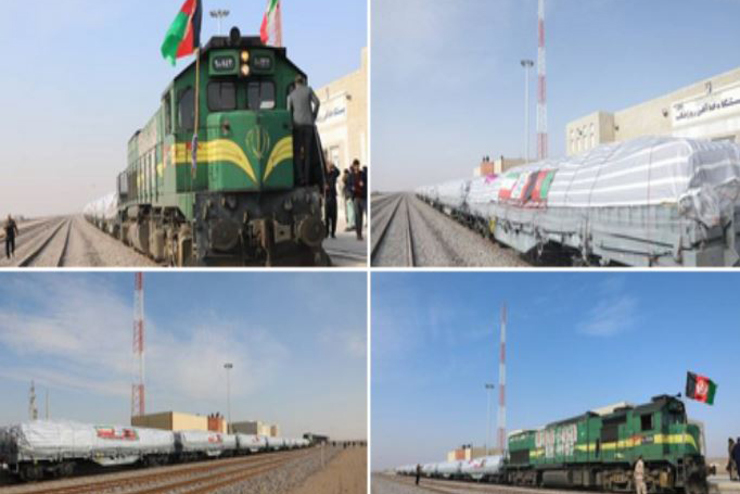 اولین محموله وارداتی ایران با خط آهن هرات - خواف وارد افغانستان شد