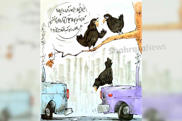 کاریکاتور | ۶ ماه تا یک سال حبس، جریمه پوشاندن پلاک خودروها