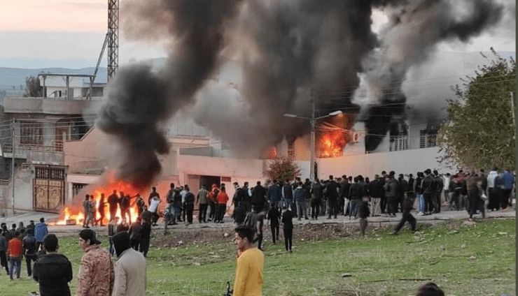 زبانه کشیدن آتش اعتراضات در سلیمانیه عراق