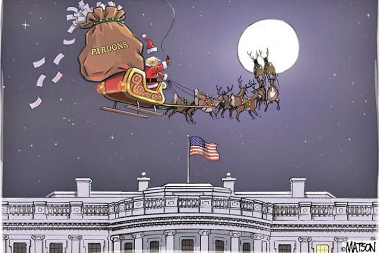 کارتون | بابانوئل و دودکش کاخ سفید