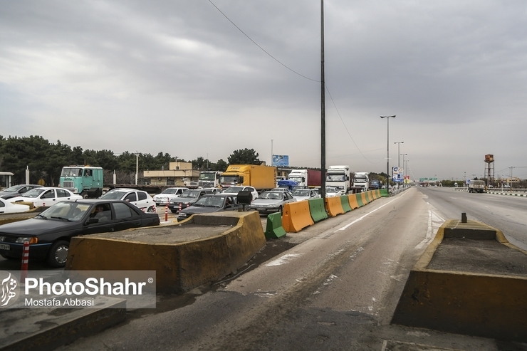 ترافیک سنگین در جاده‌های ورودی مشهد