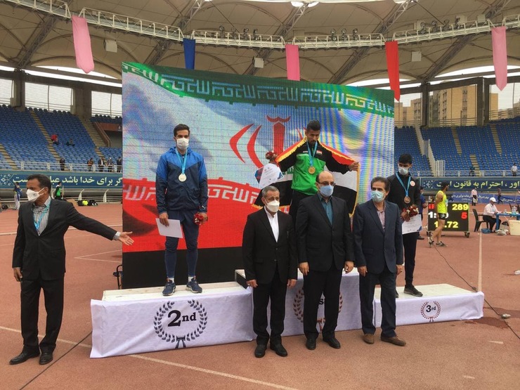 قهرمانی دونده عراق در دو ۱۰۰ متر| تفتیان با کفش قرضی دوم شد