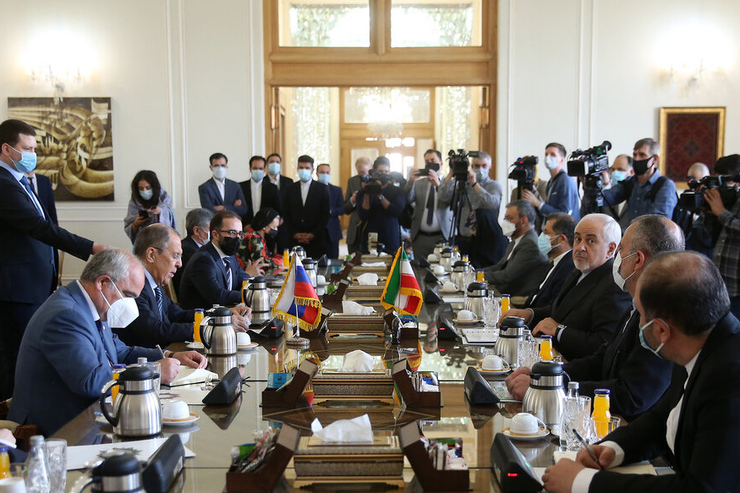 لاوروف در تهران | دیدار وزرای خارجه ایران و روسیه آغاز شد