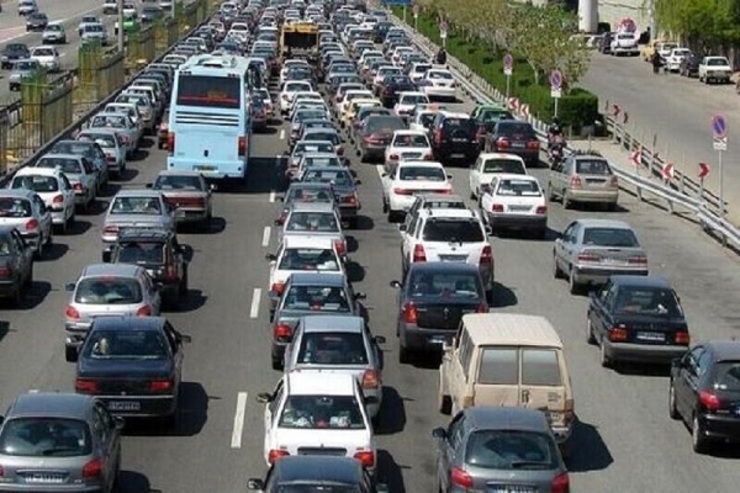 ترافیک پرحجم در مسیر مشهد - ‌چناران