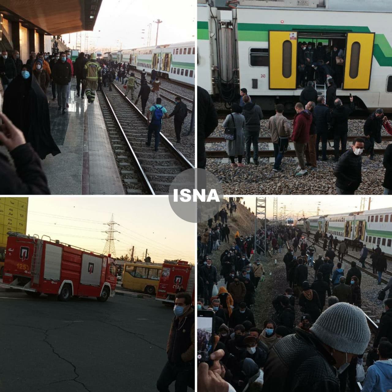 آخرین اخبار از حادثه متروی تهران - کرج | حال یک نفر وخیم است + فیلم و عکس