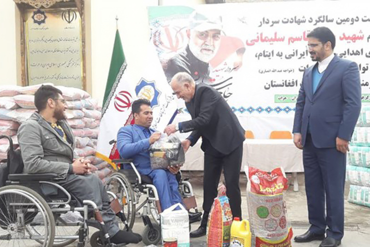 توزیع کمک‌های ایران به نیازمندان افغانستانی در هرات