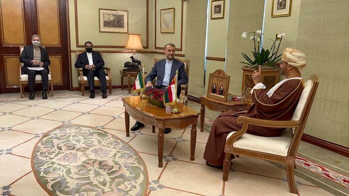 دیدار امیرعبداللهیان با وزیر امور خارجه سلطنت عمان + تصاویر