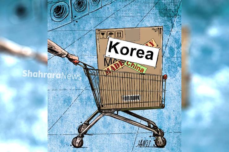 کارتون | رئیس اتحادیه فروشندگان لوازم‌خانگی: لوازم‌خانگی کره‌ای در بازار تقلبی است!