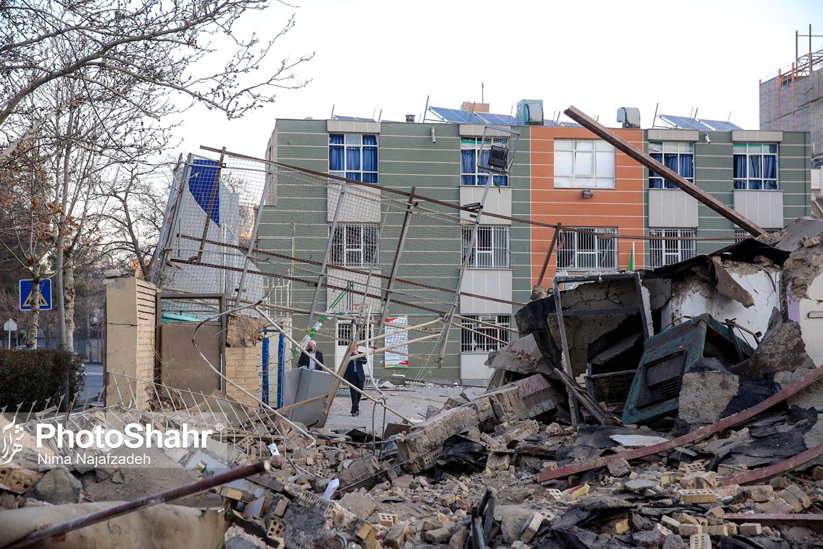 تصاویری از انفجار یک منزل مسکونی در ابوذر غفاری مشهد