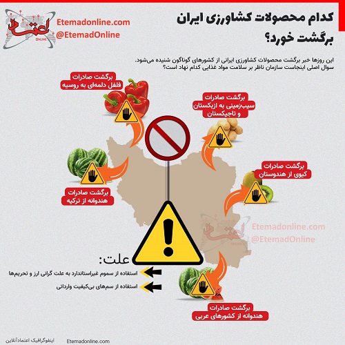 کدام محصولات کشاورزی صادراتی ایران برگشت خورده است؟ + عکس و جزئیات