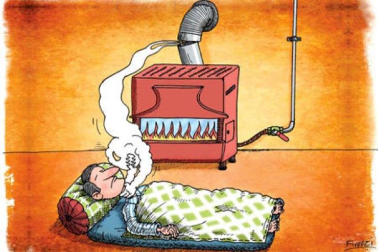 اینفوگرافیک | خطرات و عوارض نزدیک خوابیدن به بخاری