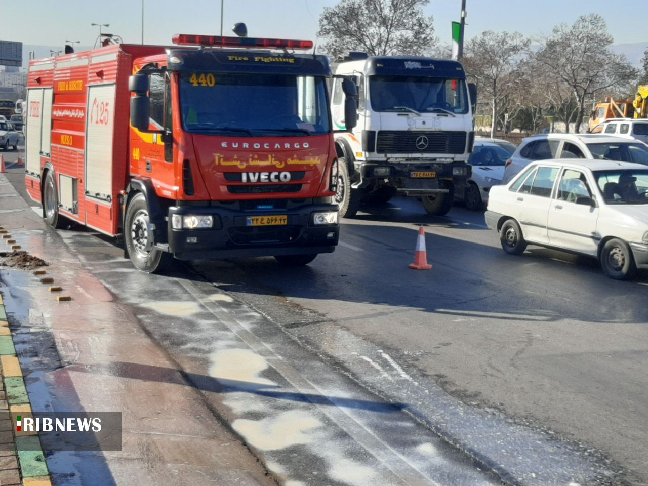 واژگونی کامیون