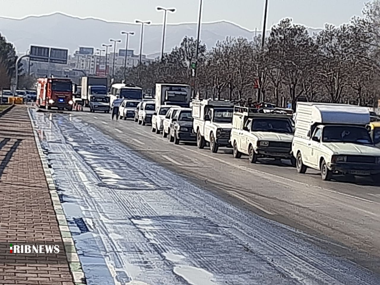 واژگونی کامیون