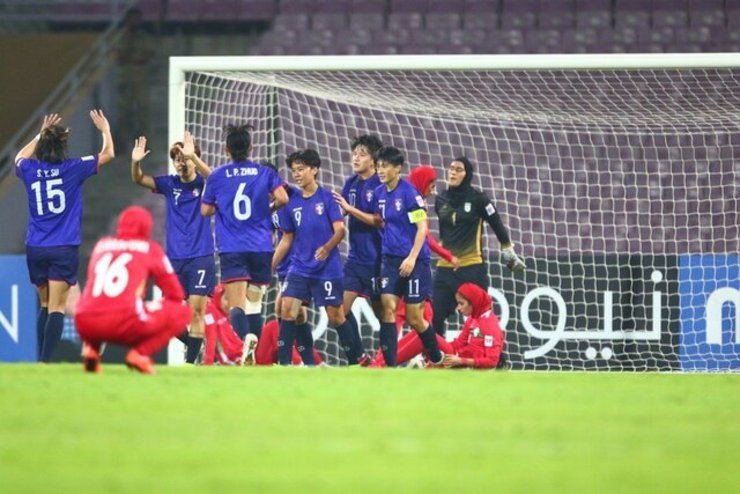 نتیجه بازی تیم ملی فوتبال بانوان ایران و چین تایپه| شکست سنگین ایران