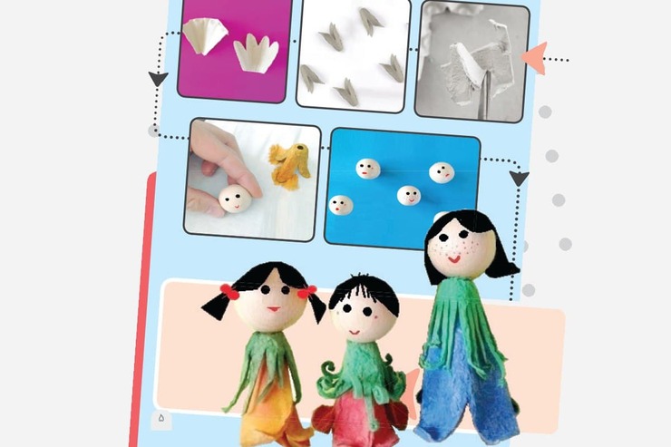آموزش ساخت کاردستی عروسک |‌ خانواده‌ی بازیافتی