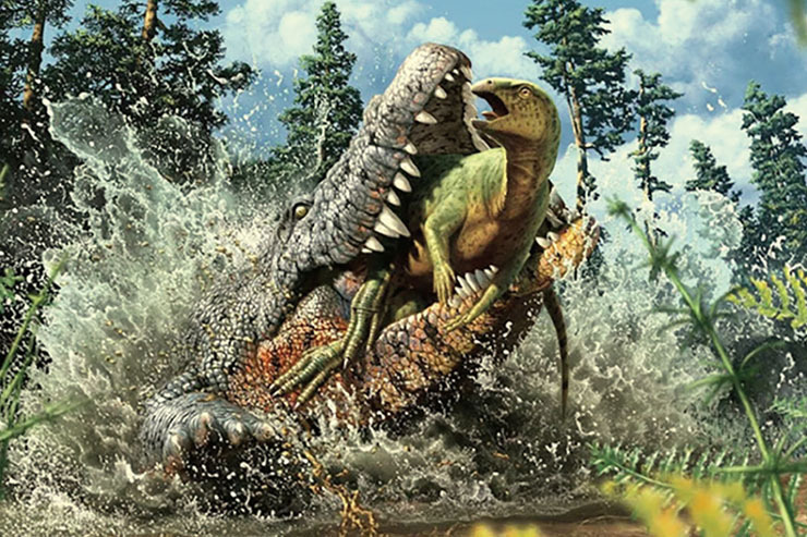 کشف کروکودیلی که از ابتدا تا آخرین وعده غذایی اش دایناسور بود!