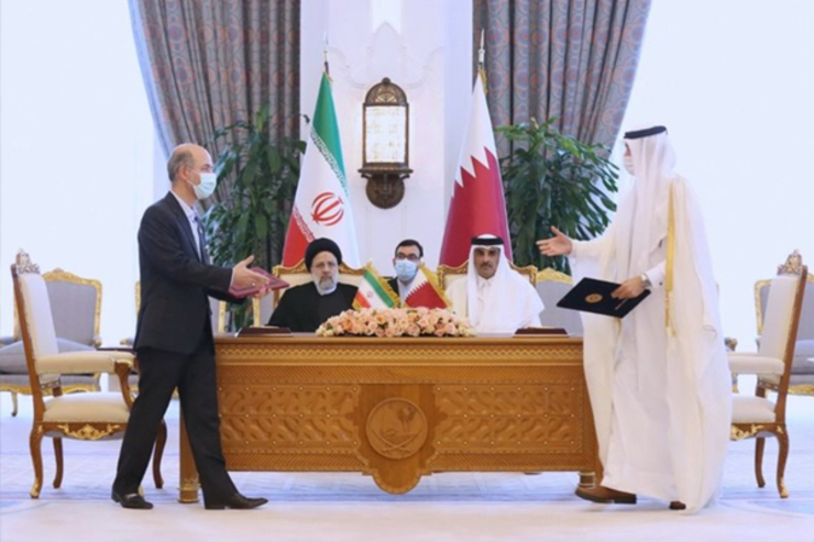 ۱۴ سند همکاری میان ایران و قطر به امضا رسیدند