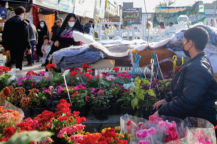 روایتی از حال و هوای این روز‌های بازار گل در مشهد