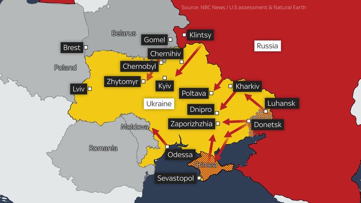 آمار و ارقام حمله نظامی روسیه به اوکراین