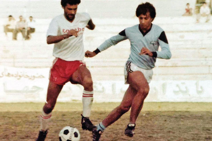 قاب خاطره | تقابل ۲ ستاره فوتبال مشهد در دهه ۶۰
